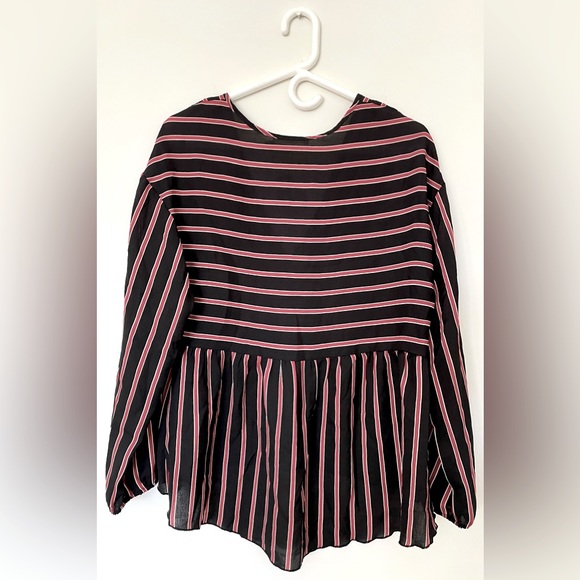 {Revolve} Line & Dot White Silk Blouse - M - Picture 2 of 2